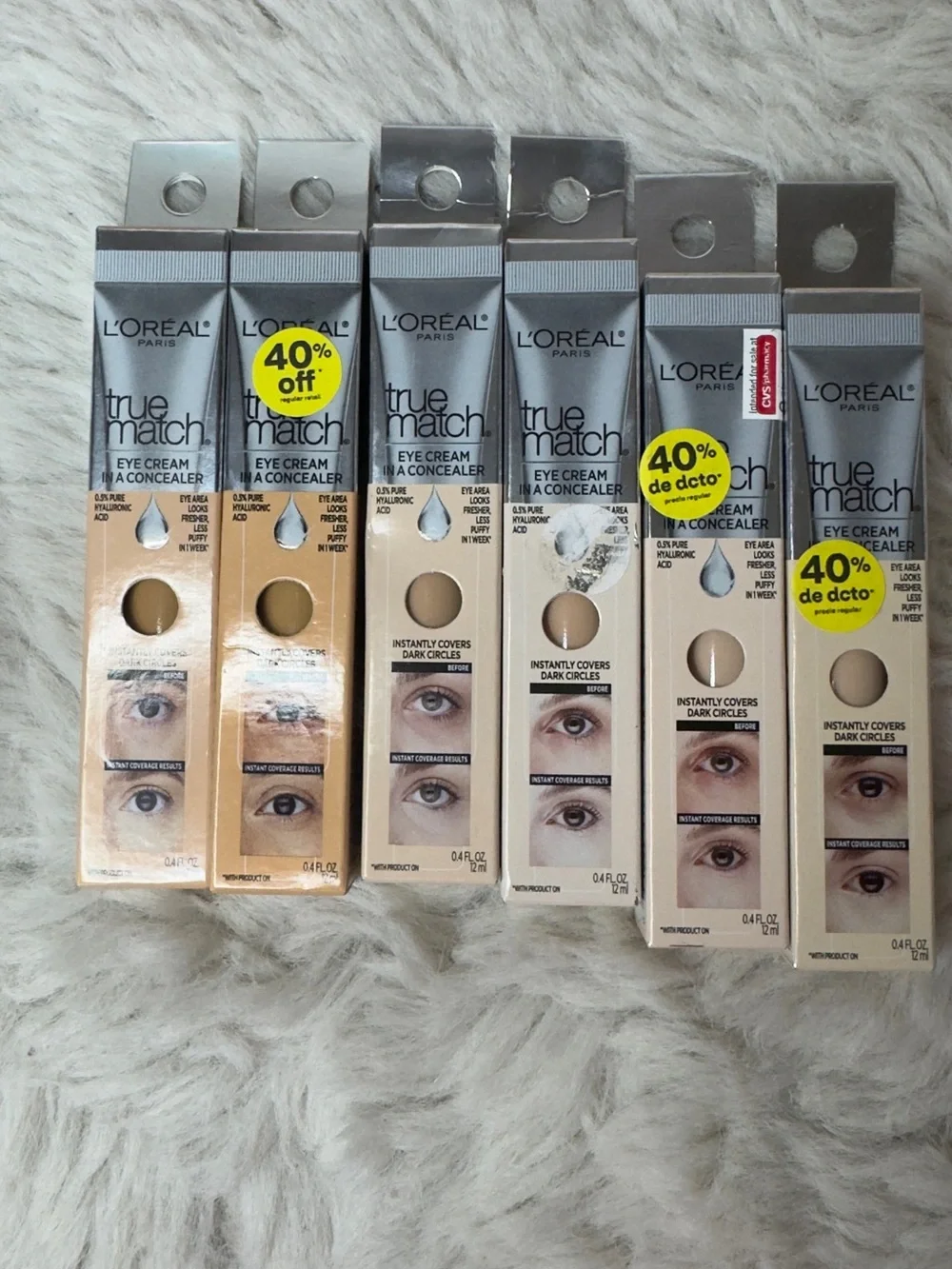 L'Oreal True Match Eye Cream + Concealer Assorted Beige Shades